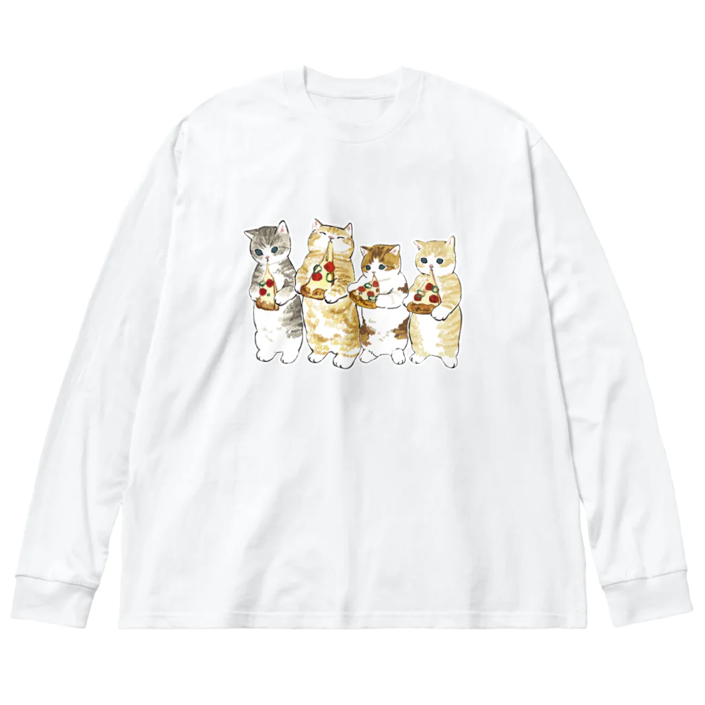 mofusandのみよーんピザ Big Long Sleeve T-Shirt