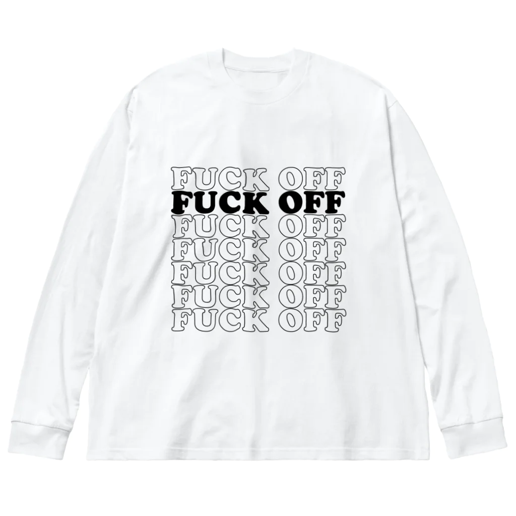 NIPPON DESIGNのFUCK OFF ビッグシルエットロングスリーブTシャツ