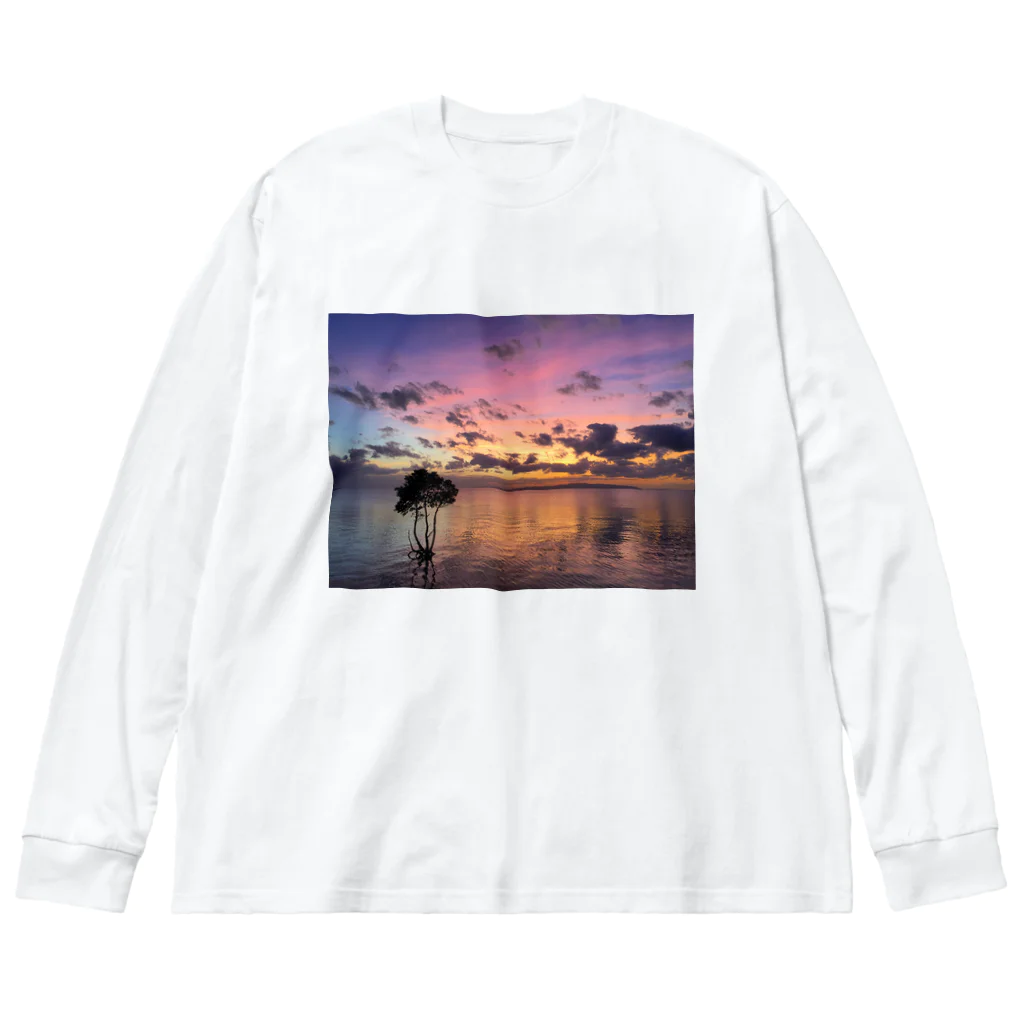 mizuphoto galleryの幸せの積み重ね ビッグシルエットロングスリーブTシャツ