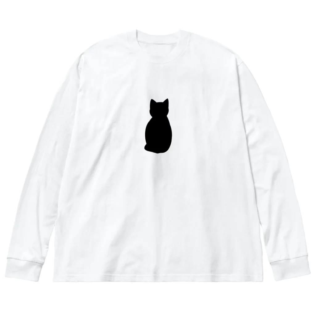 Nico_Maru_Donのくろねこちゃん ビッグシルエットロングスリーブTシャツ