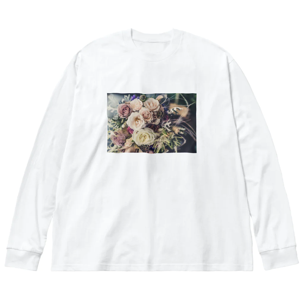 鈴屋の気まぐれ品の薔薇の花束を。 ビッグシルエットロングスリーブTシャツ