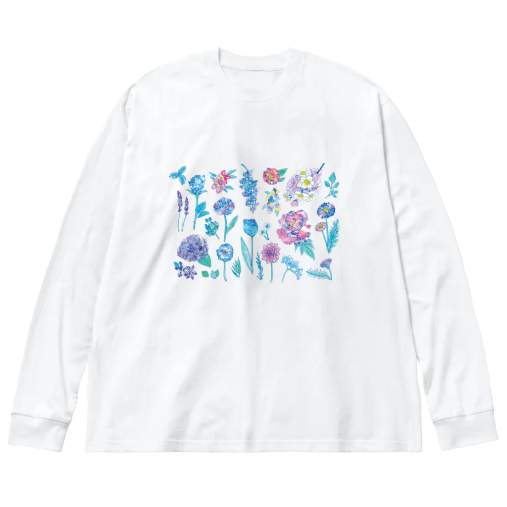 Coffret à bijouxの宇宙フラワーシリーズ Big Long Sleeve T-Shirt