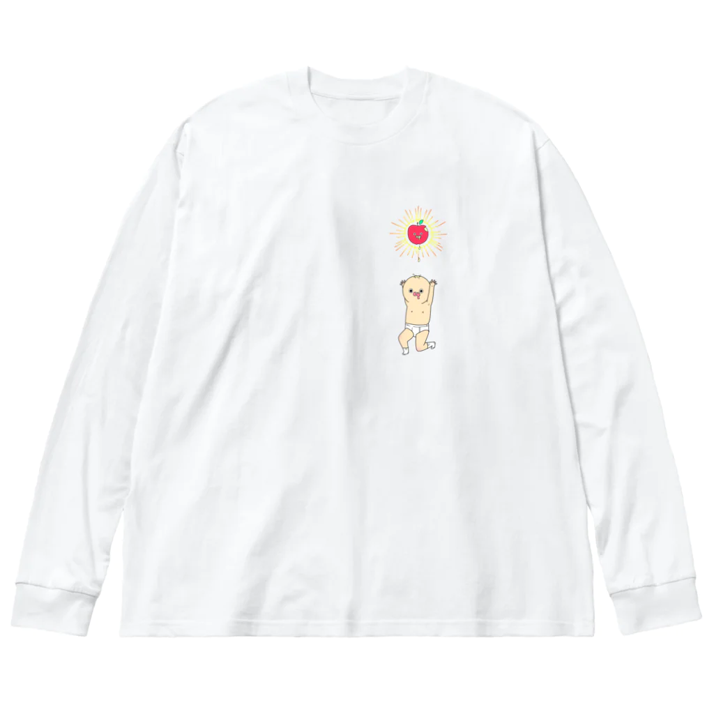 ようせいさんのお部屋のようせいのおぢさんと教祖のりんごさま Big Long Sleeve T-Shirt