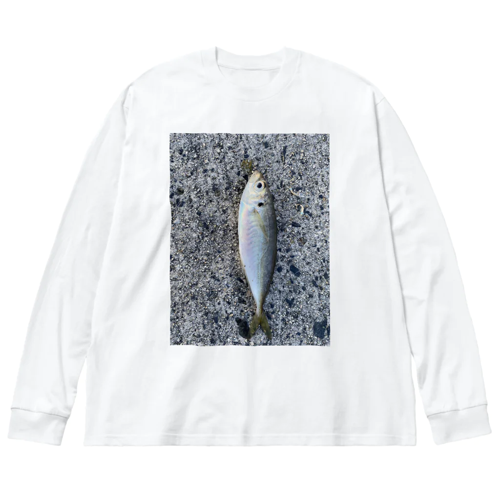 popcornの３月に釣れたアジ Big Long Sleeve T-Shirt