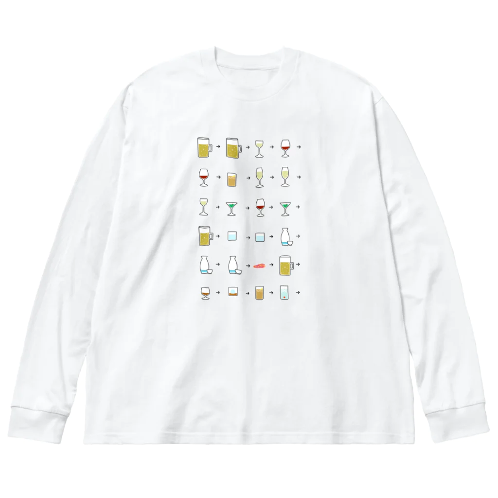 cosmicatiromのアルコール Big Long Sleeve T-Shirt