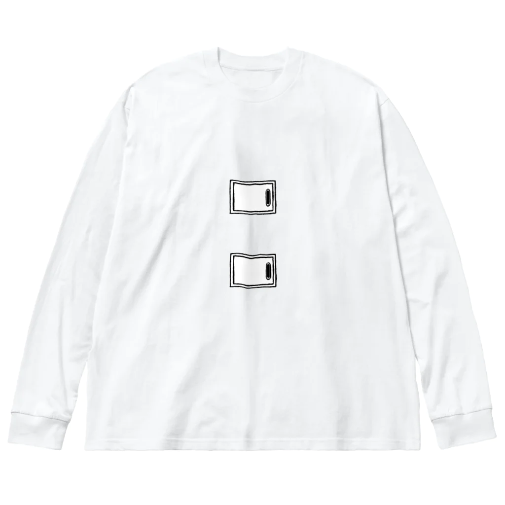 気ままに創作　よろず堂のスイッチ③白 Big Long Sleeve T-Shirt