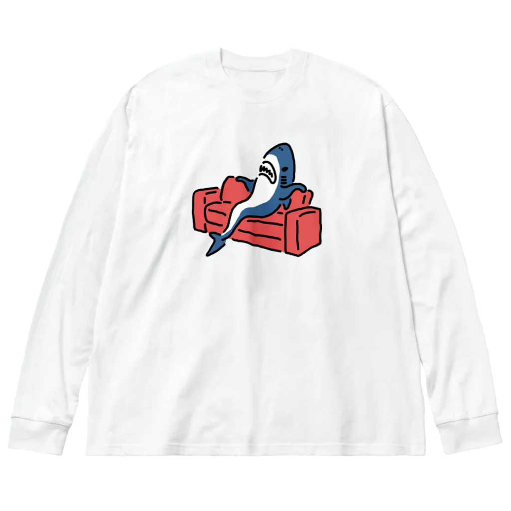 サメ わりとおもいの態度がデカいサメ Big Long Sleeve T-Shirt