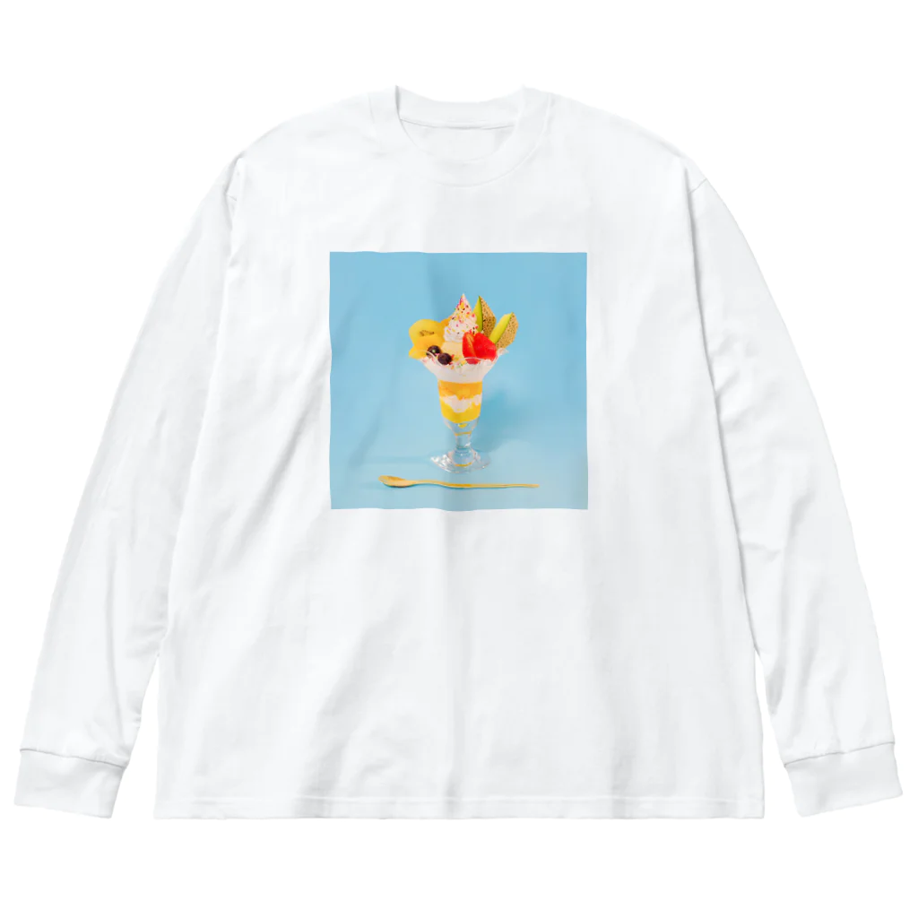 yumipsonsのフルーツパフェなアイテム ビッグシルエットロングスリーブTシャツ