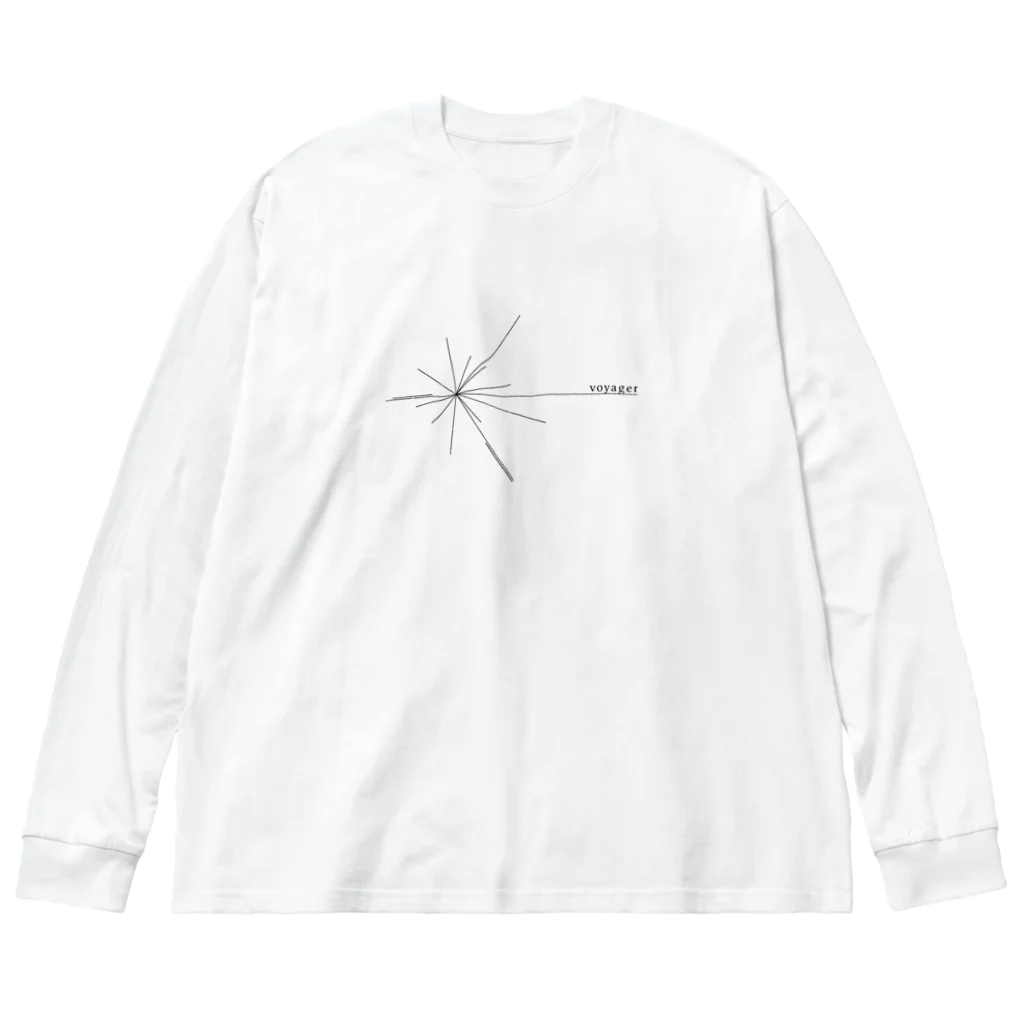 VoyagerのVoyager ロゴ（黒） Big Long Sleeve T-Shirt