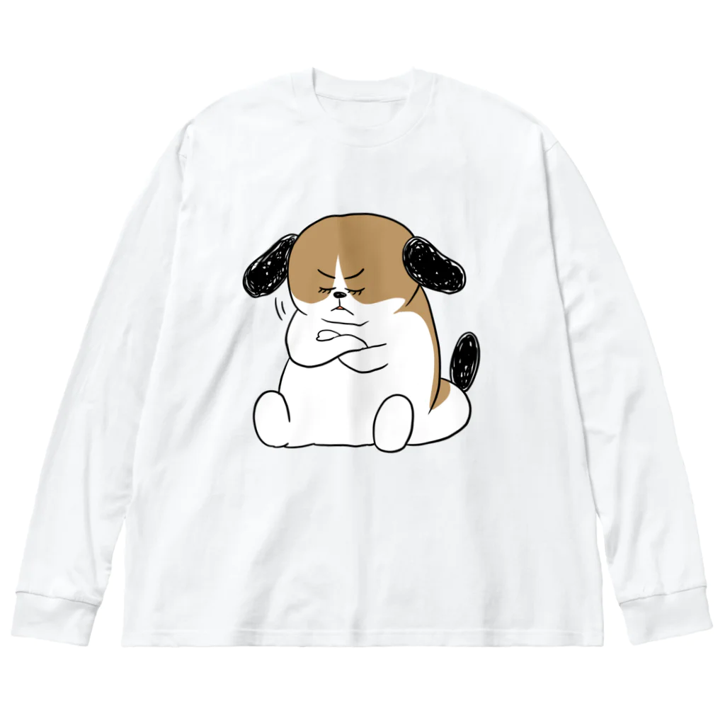 マツバラのもじゃまる納得 Big Long Sleeve T-Shirt