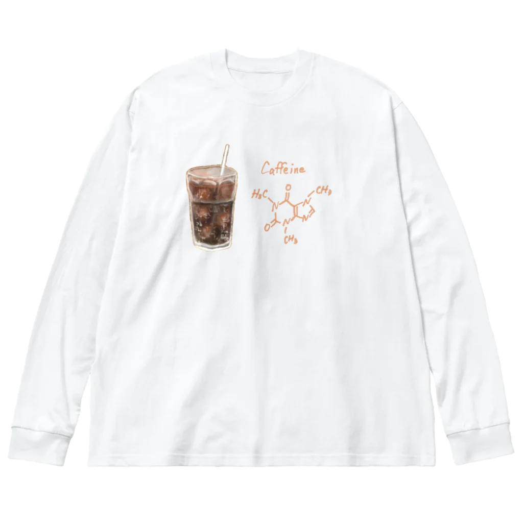 そらまめのカフェイン　アイスコーヒーバージョン Big Long Sleeve T-Shirt