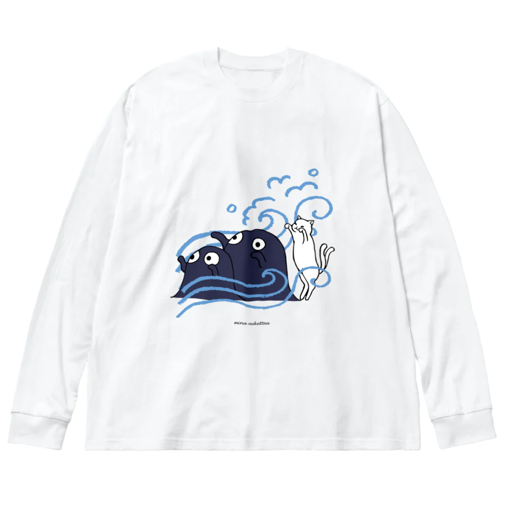 だんすだんすのミナ・ヌクッタ店のだんすだんすと海坊主 Big Long Sleeve T-Shirt