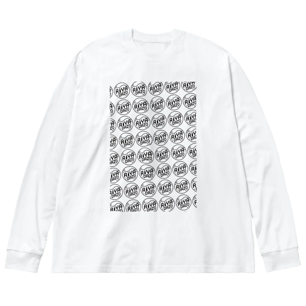 RIYA DAZOのriya logo 01 ビッグシルエットロングスリーブTシャツ