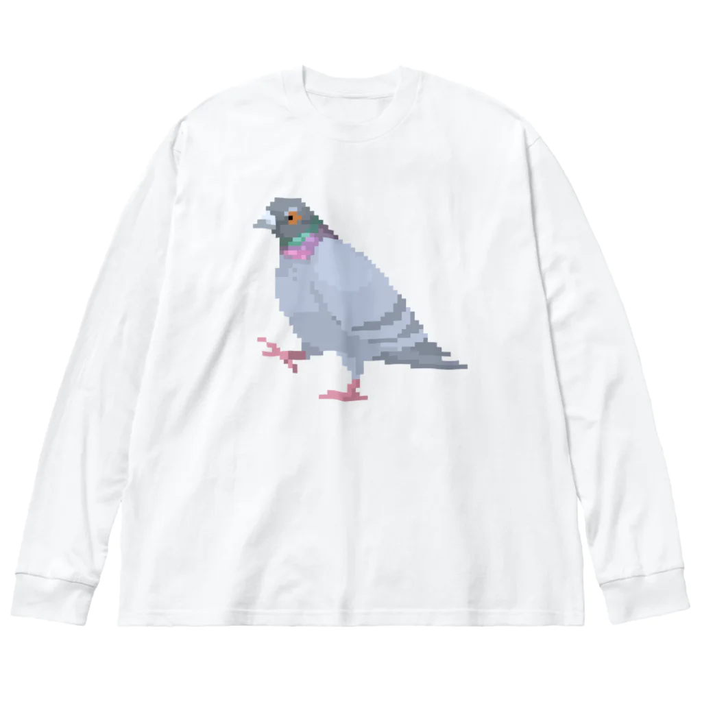 たかはらの歩いてる鳩 ビッグシルエットロングスリーブTシャツ