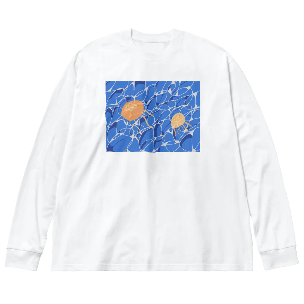 コナテオニのオレンジのクラゲ Big Long Sleeve T-Shirt