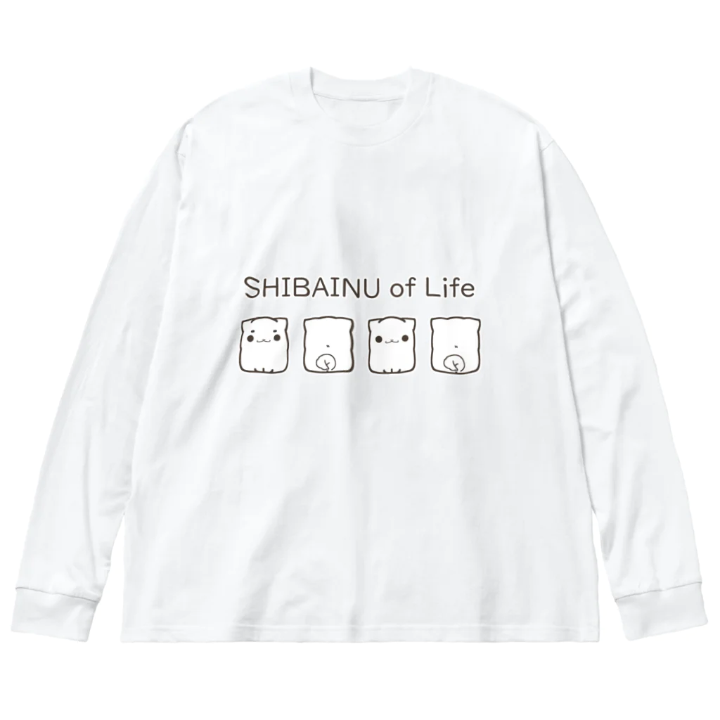 ももくらげ＊miroirLimiteのSHIBAINU of Life Big Long Sleeve T-Shirt