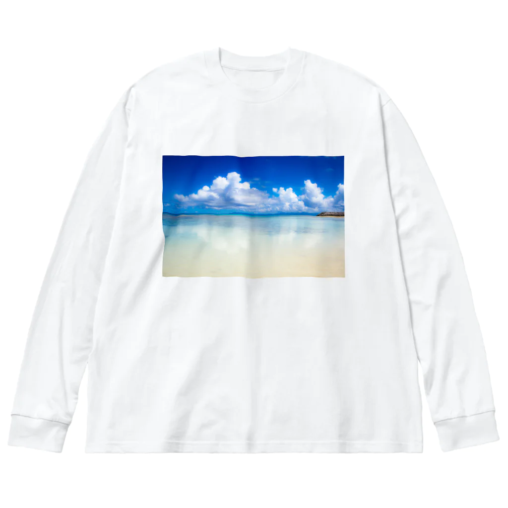 mizuphoto galleryのDreaming blue ビッグシルエットロングスリーブTシャツ