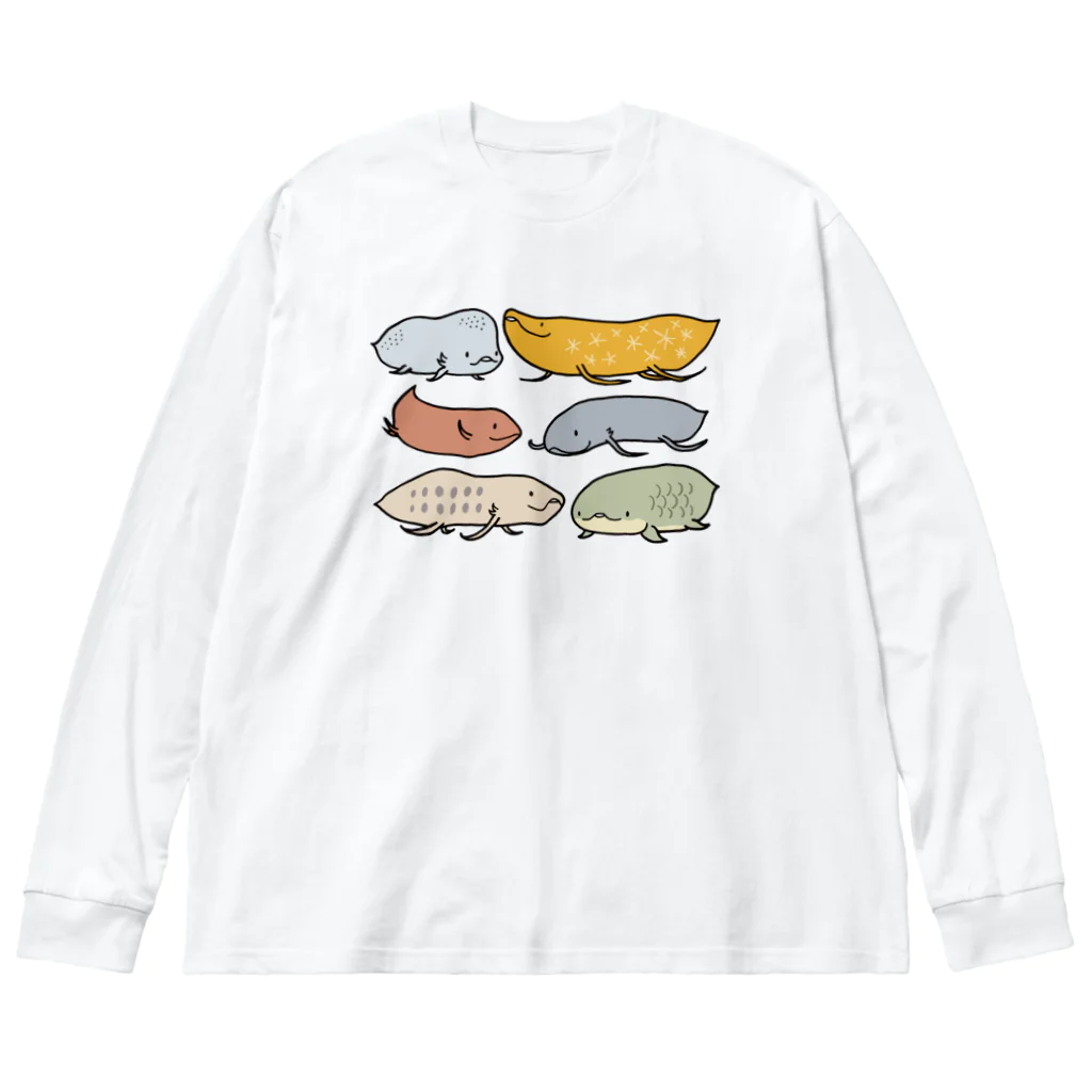 幻想水系branch　byいずもり・ようのFish or Newt? ビッグシルエットロングスリーブTシャツ