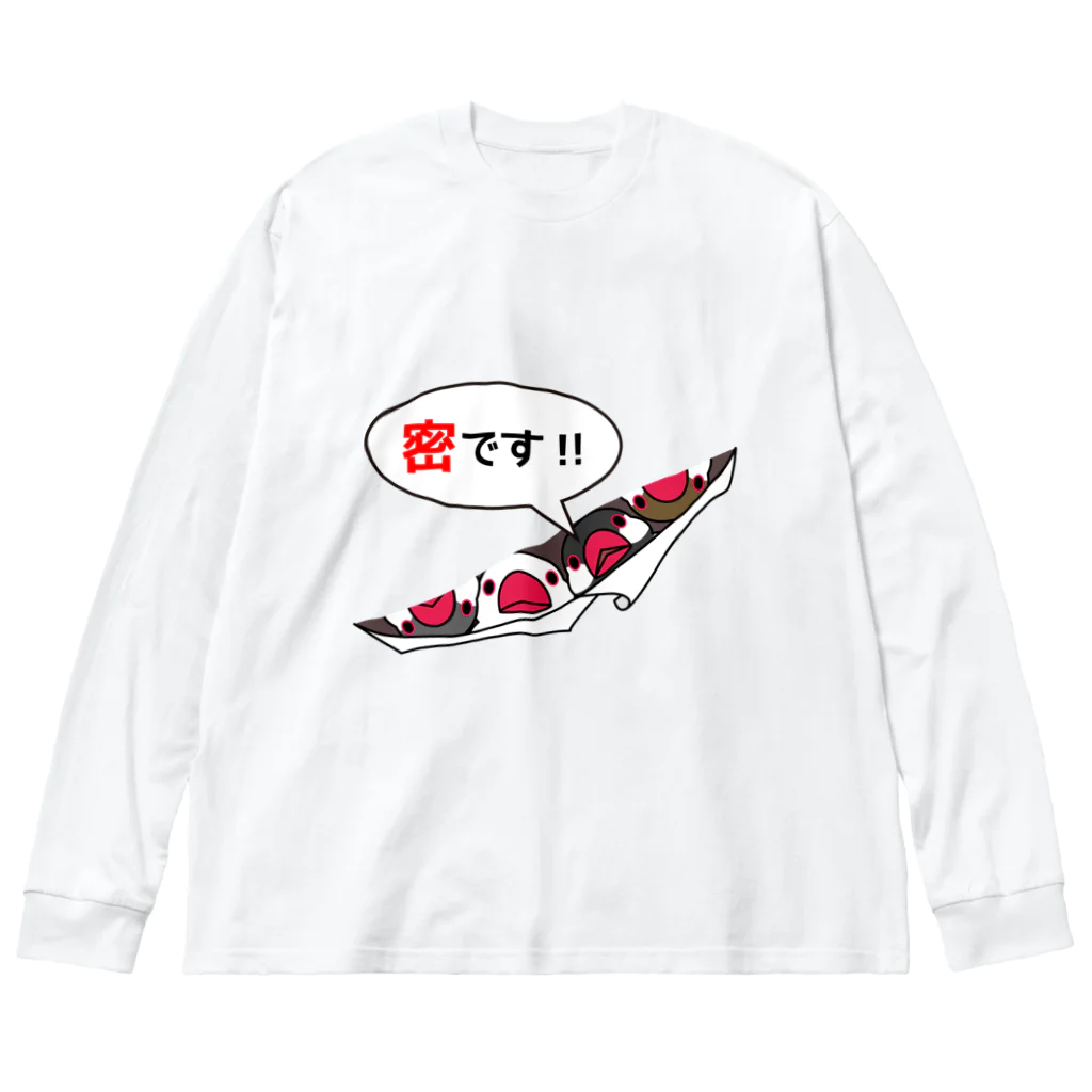 まめるりはことりの密です！フィンチさん【まめるりはことり】 Big Long Sleeve T-Shirt