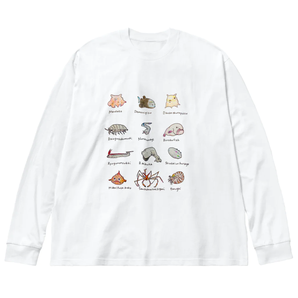 とこみんの深海魚 ビッグシルエットロングスリーブTシャツ