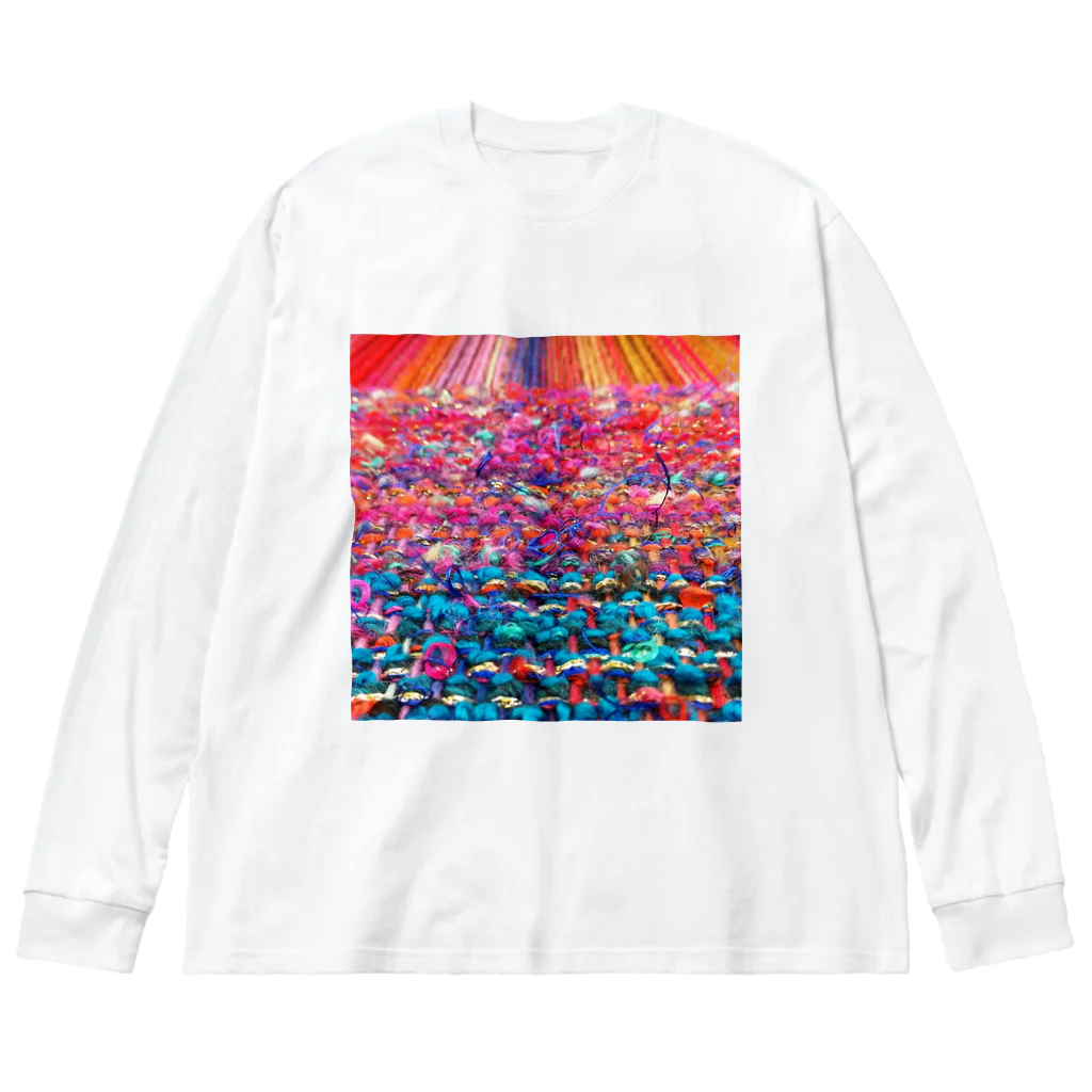 カヨラボ　スズリショップの珊瑚礁／カヨサトーTX ビッグシルエットロングスリーブTシャツ