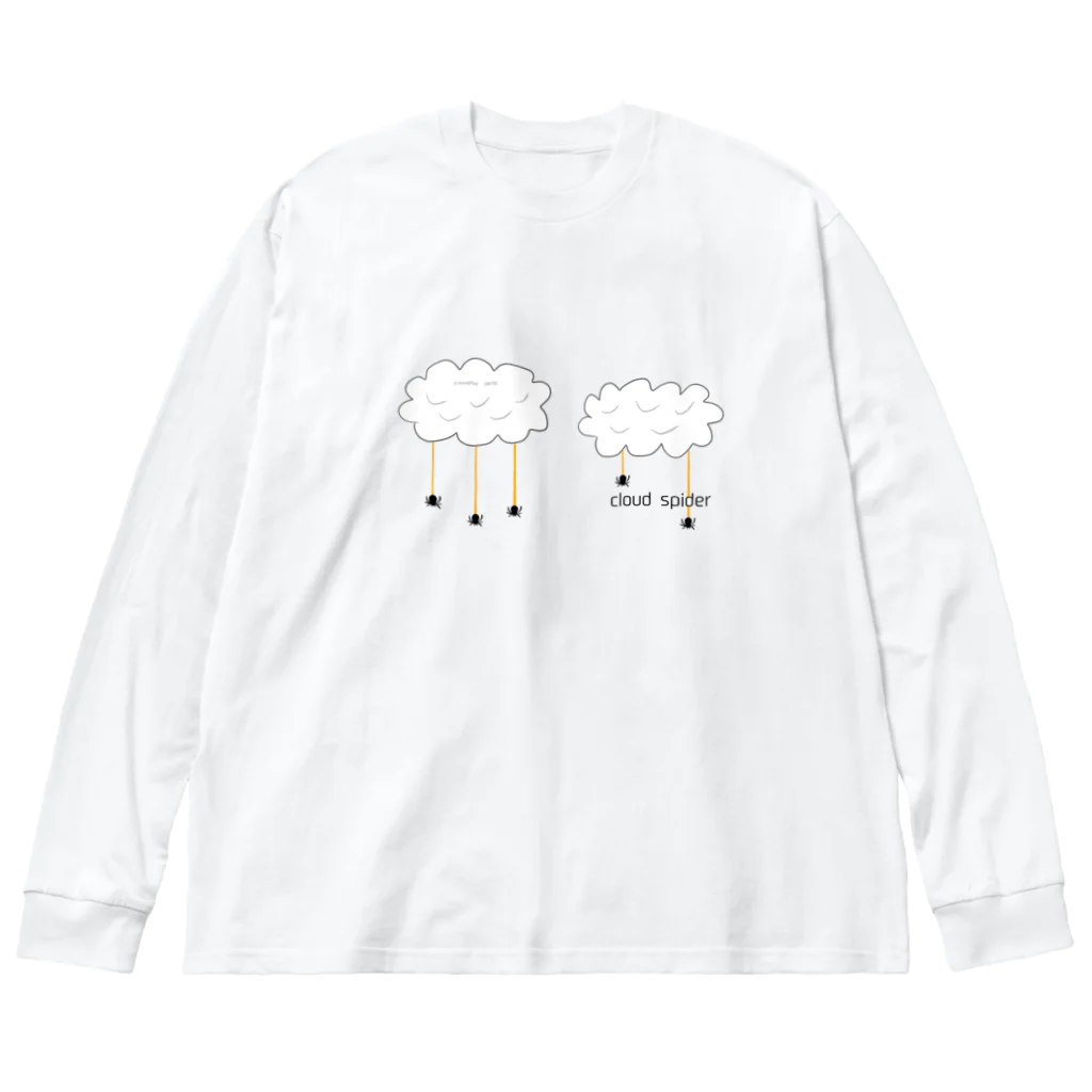 WordPlay 「言葉遊び」のcloud spider 「雲から蜘蛛」 ビッグシルエットロングスリーブTシャツ