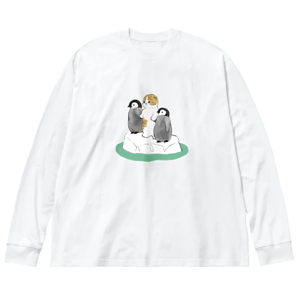 mofusandの南の島へ ビッグシルエットロングスリーブTシャツ