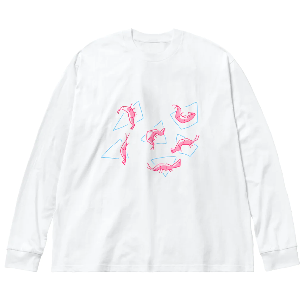 ゆるいまるの主張するえび Big Long Sleeve T-Shirt