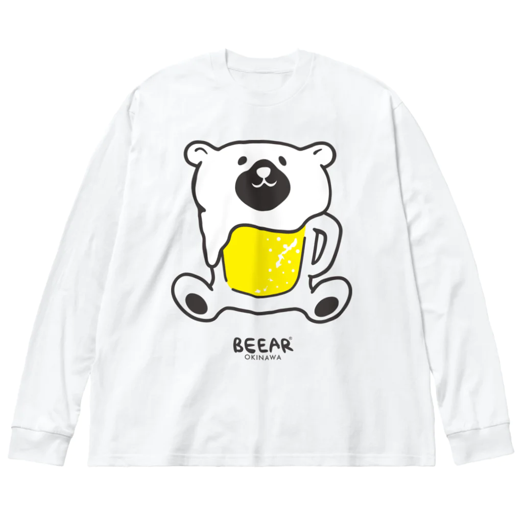 4kakeクリエイティブワーク SUZURI SHOPのBEEAR（ビーアー） ビッグシルエットロングスリーブTシャツ