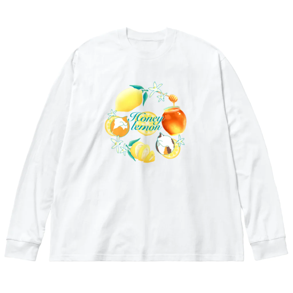 氷熊のおみせのねことはちみつレモン Big Long Sleeve T-Shirt