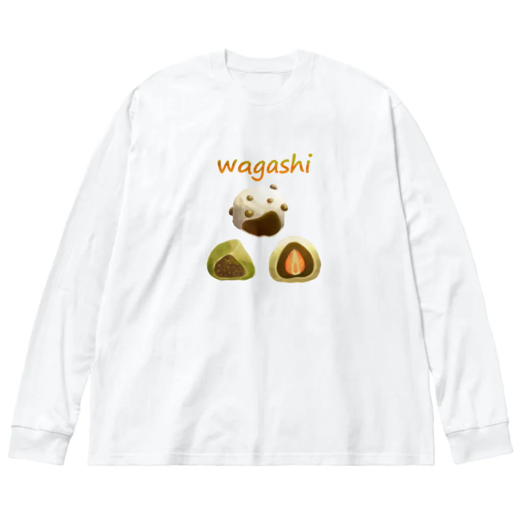 まっちゃん屋のwagashi ビッグシルエットロングスリーブTシャツ