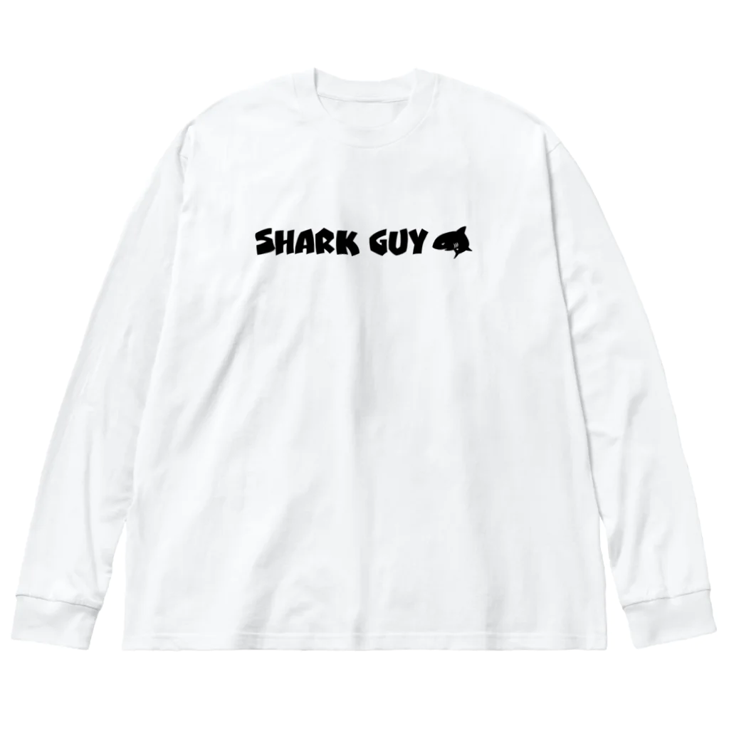 みらくるだっしゅ by HarikoChokanのSHARK GUY ビッグシルエットロングスリーブTシャツ