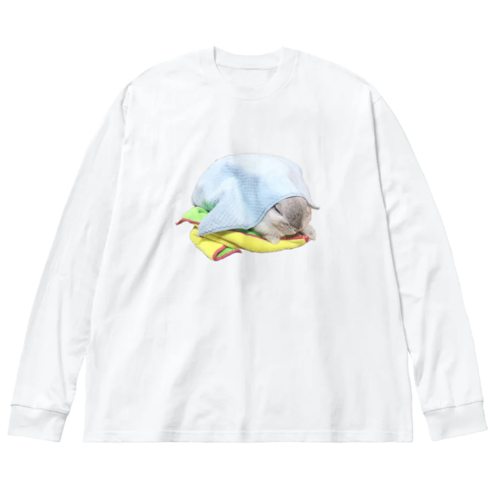 しろきのの妖怪タオルまみれ Big Long Sleeve T-Shirt