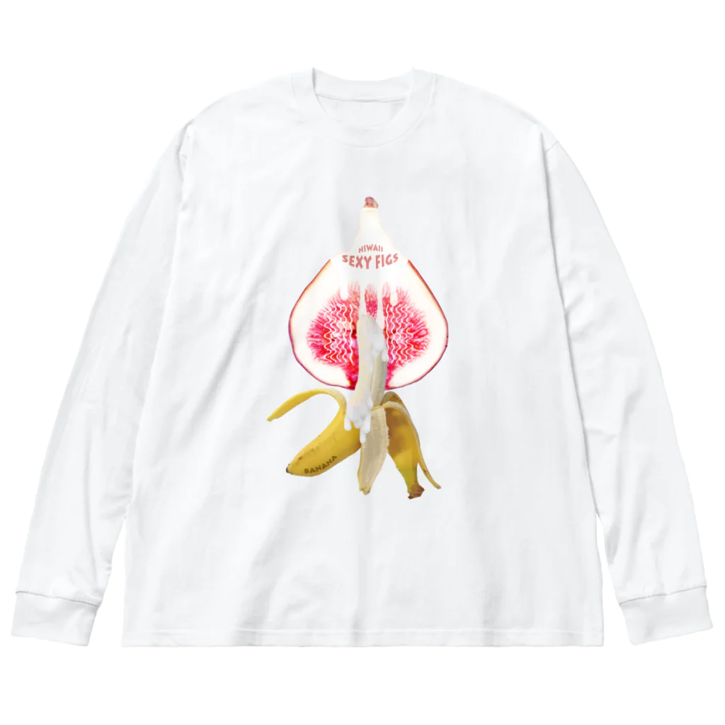 tottoのHiwaii／魅惑のイチジク×バナナ ビッグシルエットロングスリーブTシャツ