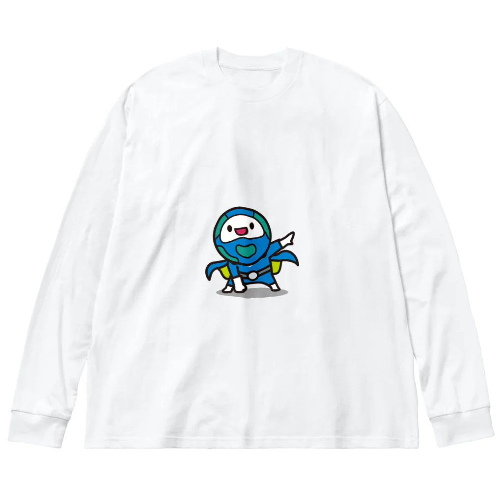 中小企業戦隊／モッチッチレンジャーのモッチブルーコレクション Big Long Sleeve T-Shirt