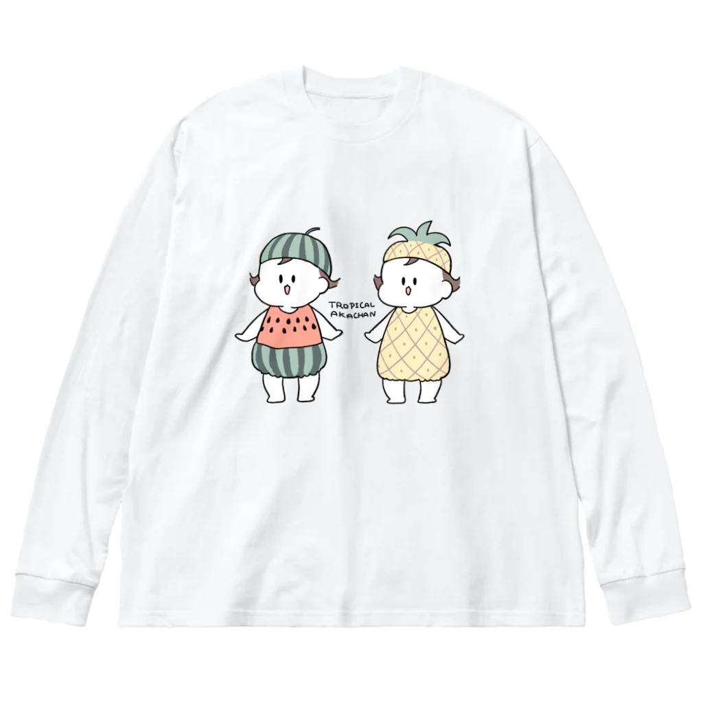 倉田けいのトロピカル Big Long Sleeve T-Shirt