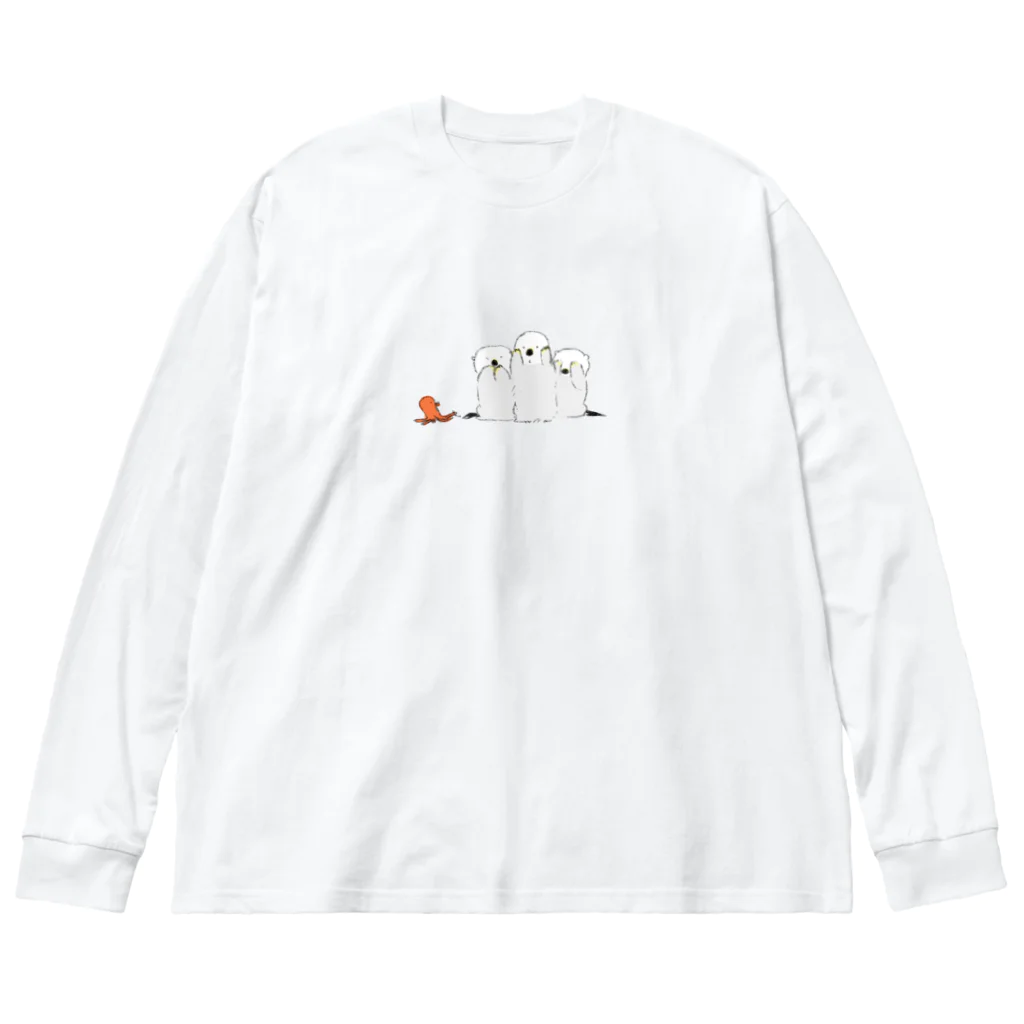 ももろ のみざるきかざるいわざるらっこ Big Long Sleeve T-Shirt