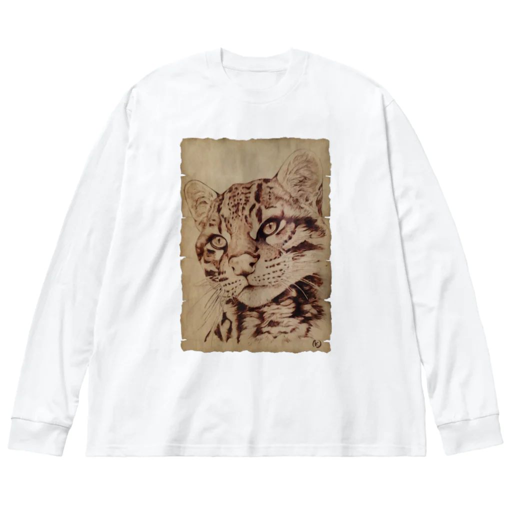 nature boxのオセロット Big Long Sleeve T-Shirt