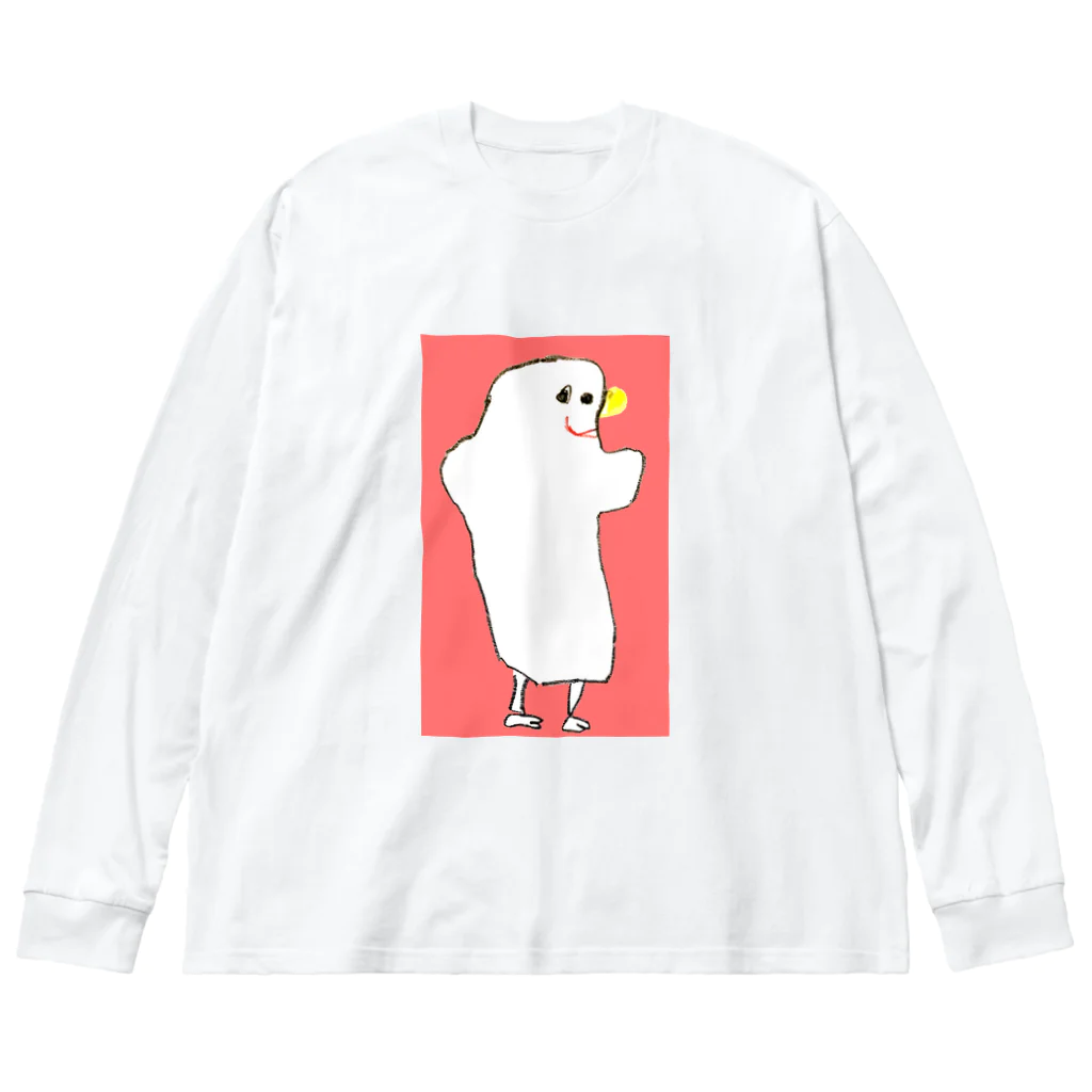 mogegeの4才が描いたペンギン ビッグシルエットロングスリーブTシャツ