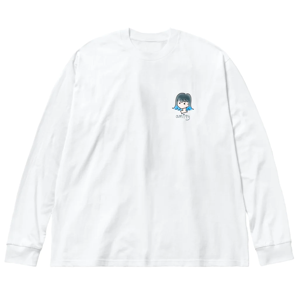 RelloTのamity ✳blue✳ Big Long Sleeve T-Shirt