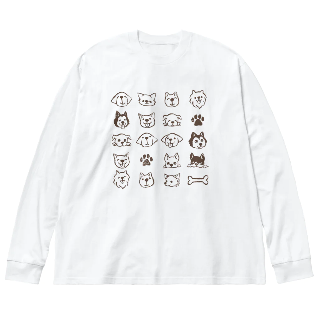 MichWich Designのわんころりん ビッグシルエットロングスリーブTシャツ