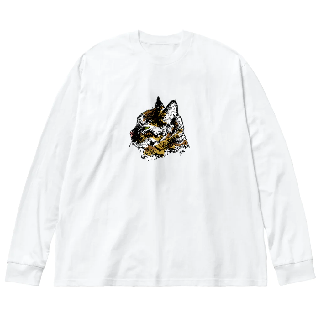 near-oneのさびねこのみいちゃん ビッグシルエットロングスリーブTシャツ