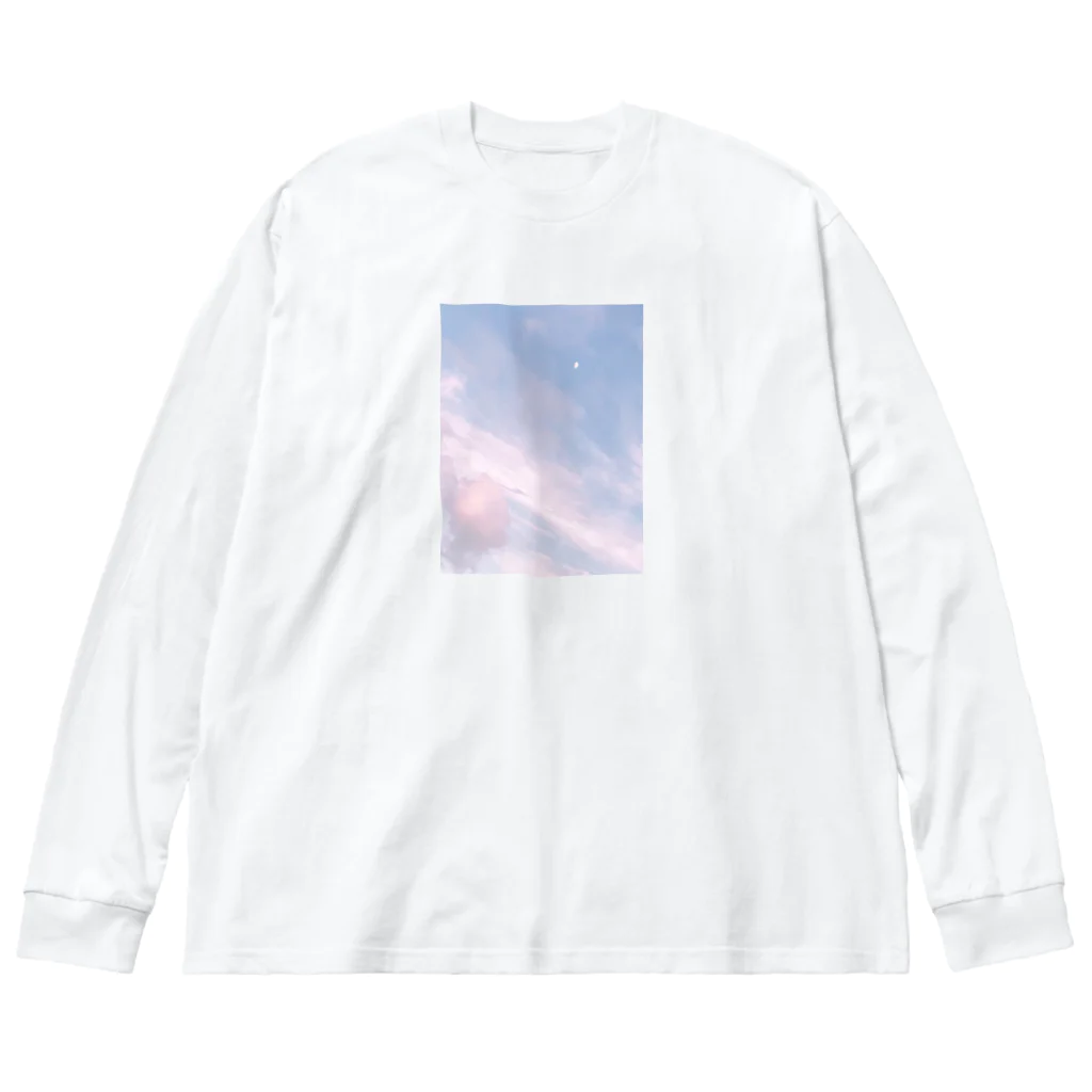 まふゆ村の夏の空　いちごシロップ🍓 Big Long Sleeve T-Shirt