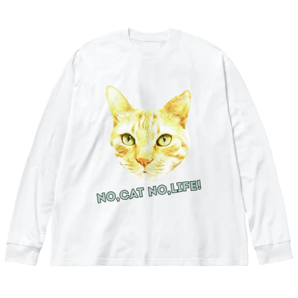 CYA-TO-RAのNO,CAT NO,LIFE! ビッグシルエットロングスリーブTシャツ