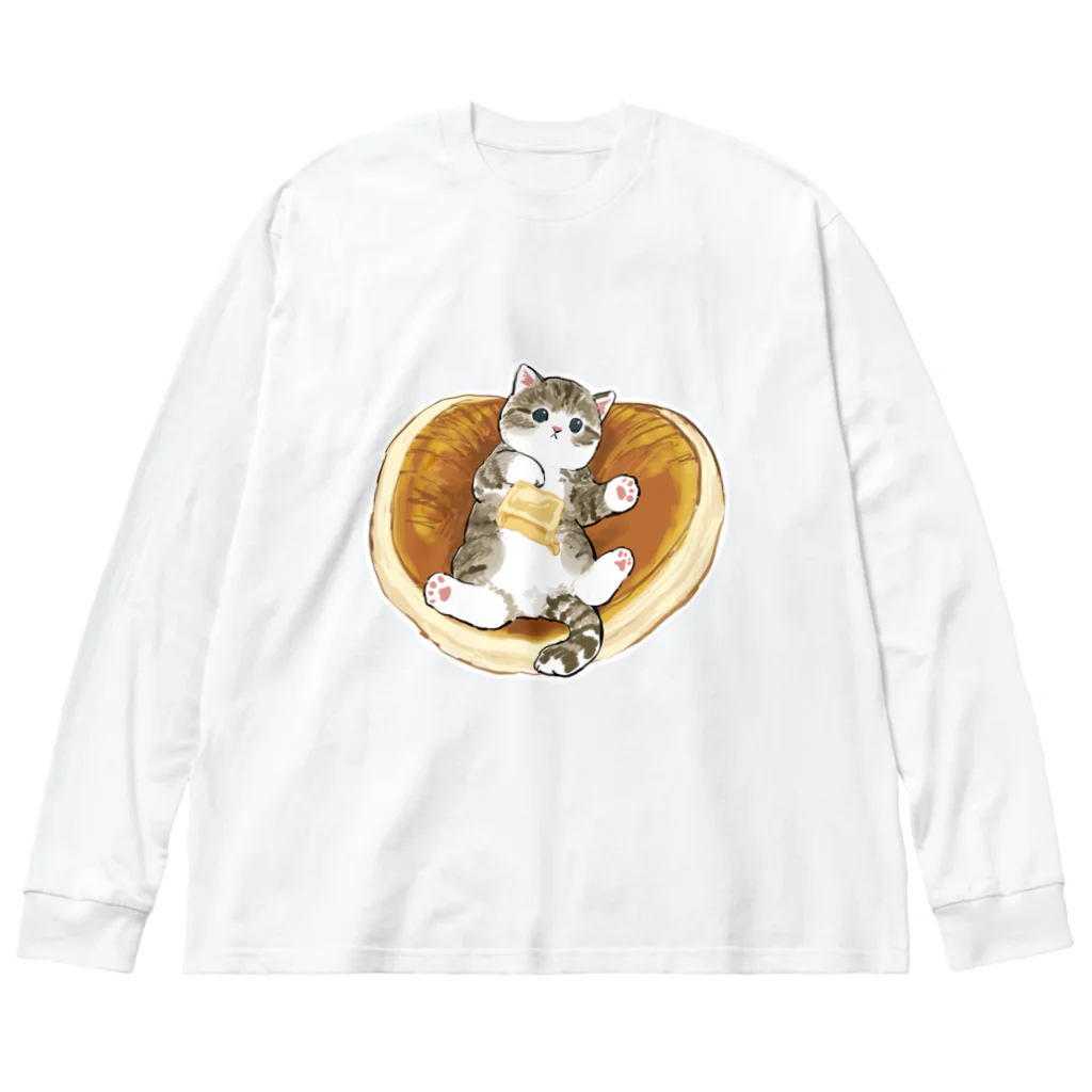 mofusandのにゃんこパンケーキ ビッグシルエットロングスリーブTシャツ