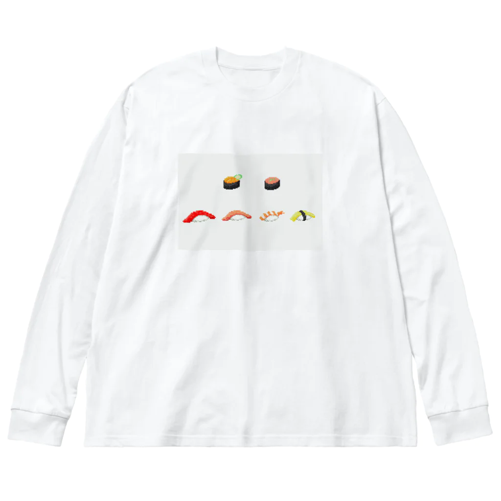 味噌惜シミのMECHA SUSHI ビッグシルエットロングスリーブTシャツ