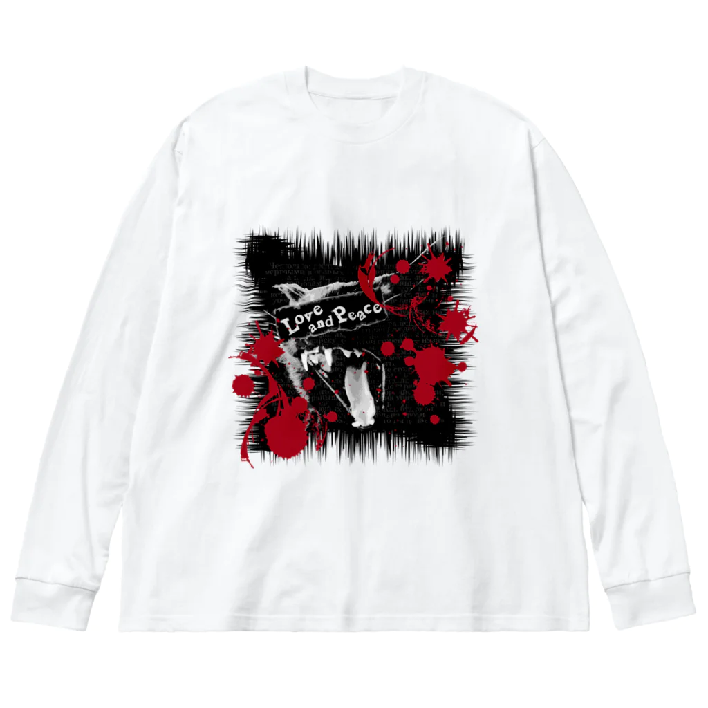 Lunatic Cat-ismのLove and Piece Big Long Sleeve T-Shirt