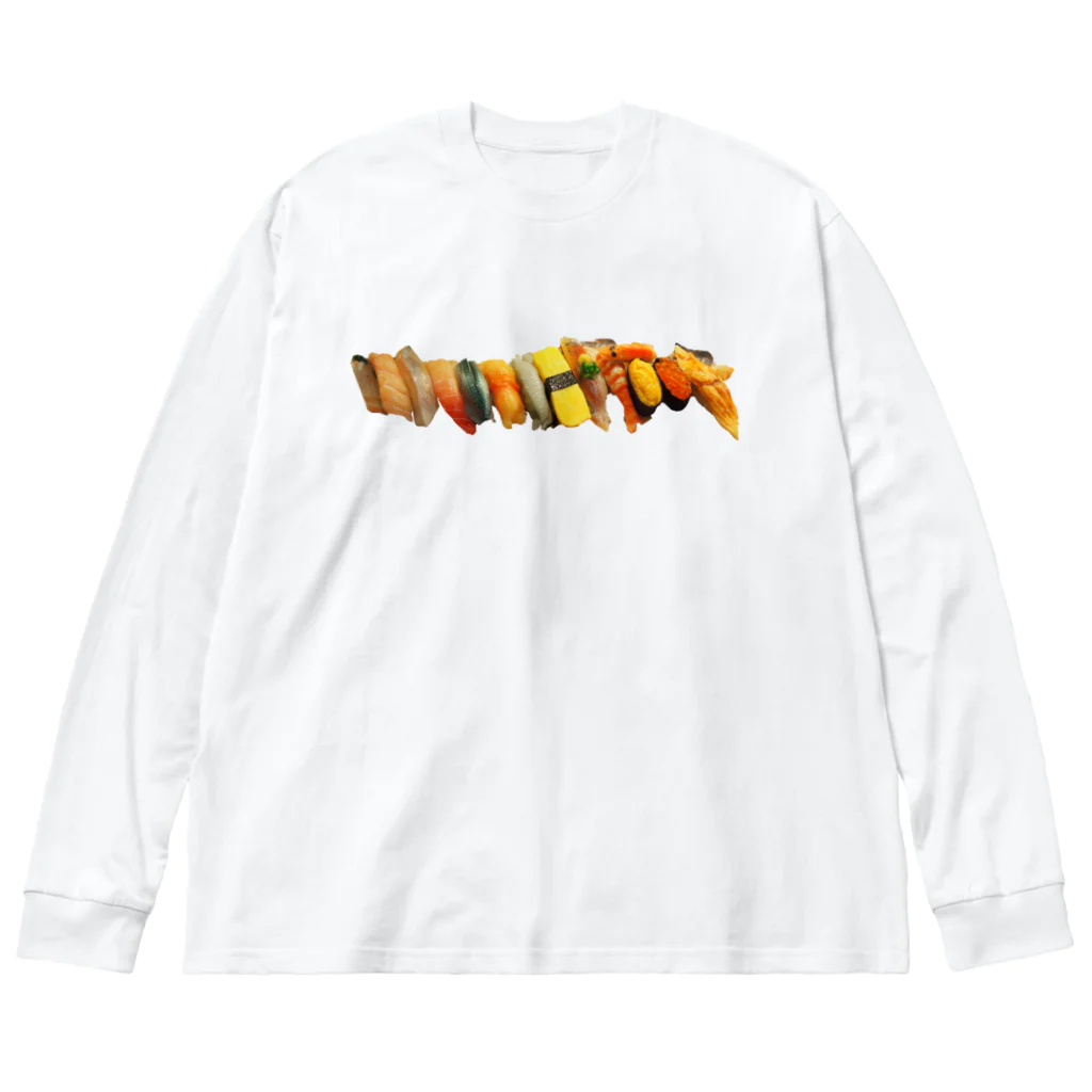 よだれ堂の特上お寿司セット Big Long Sleeve T-Shirt