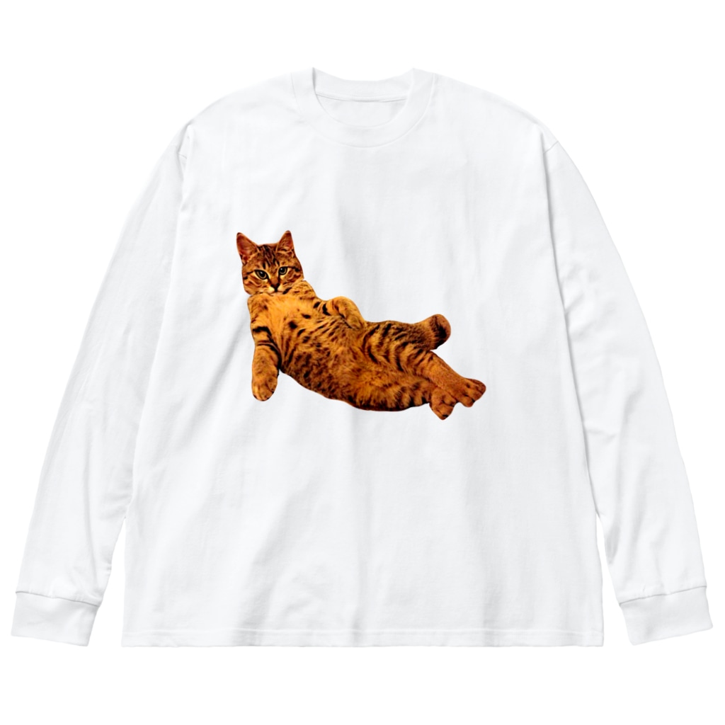 Elegant CatのElegant Cat ① Big Long Sleeve T-Shirt