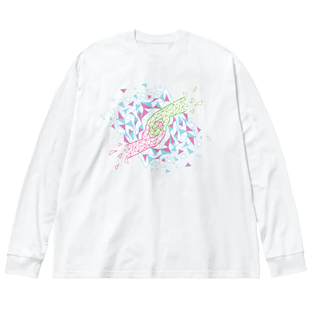 Wildflowerの手と手(カラー) Big Long Sleeve T-Shirt